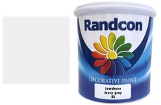 Randcon EveryDay 5L Ivory Grey Luxury Satin Sheen Wall Paint for Interior/E