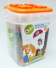 Oops - 28 Piece City Build 'N Tub - Multi-Colour