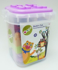 Oops - 28 Piece Forest Build A Tub - Multi-Colour