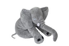 Totland Elephant Pillow Short Plush - Grey