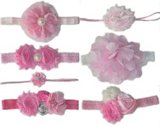 Baby Headbands Hamper - Pink (7 Piece)