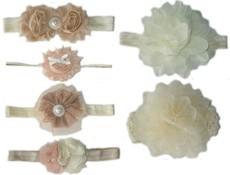 Baby Headbands Hamper - Tan (6 Piece)