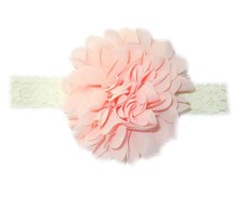 Chiffon Headband Thin Lace - Apricot