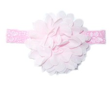 Chiffon Headband Thin Lace - Light Pink