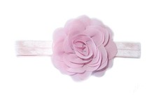 Detailed Flower Rose Headbad - Pink