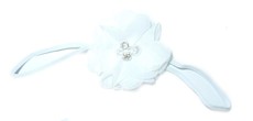 Diamante Thin Headband - White