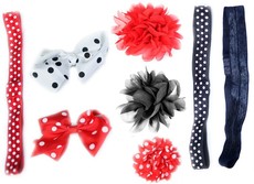 Headband Mix - Black & Red