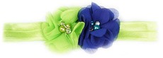 Lime and Royal Blue Headband