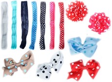 Mix and Match Headband Set Polka Dots (13 piece)