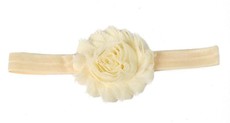 Shabby Chic Headband in Ivory Color