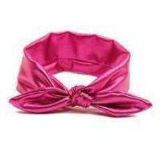 Top Knot Metallic Headband for Baby Girls - Fuchsia