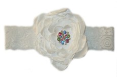 White Rainbow Headband