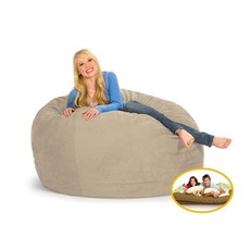 Comfyzak 120cm Beanbag - Vanilla Suede