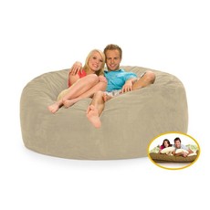 Comfyzak 140cm Beanbag - Vanilla Suede