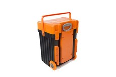 Cadii School Bag - Orange Lid with Black Body