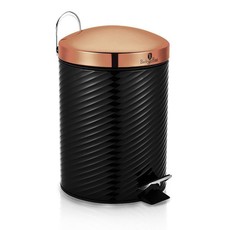 Berlinger Haus - 12 Litre Black Rose Pedal Bin