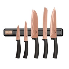 Berlinger Haus 6 Piece Titanium Coating Knife Set with Magnetic Hanger