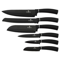 Berlinger Haus 6-Piece Diamond Coating Knife Set - Black Royal Collection