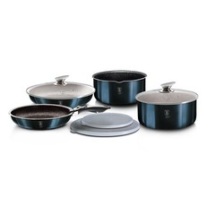 Berlinger Haus 8-Piece Marble Coating Cookware Set - Aquamarine Edition