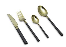 Finery - Cutlery Set 4pc - Gold/Black