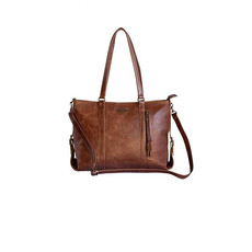 Mally Ladies Laptop Handbag in Brown