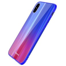 Baseus iPhone X Blue Red Glass Case (Parallel Import)