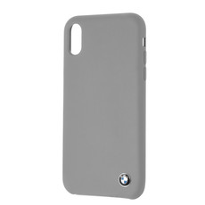 BMW - Silicone Hard Case for iPhone XR - Grey