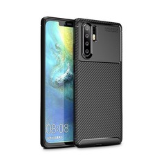 Carbon Fibre Effect Shockproof Back Case for Huawei P30 Pro