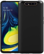 CellTime Galaxy A80 Silicone Shock Resistant Cover - Black