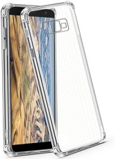 CellTime Galaxy J4 Core Clear Shock Resistant Gel Cover with Corner Bumpers