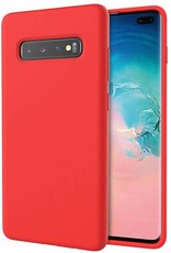 CellTime Galaxy S10 Plus Silicone Shock Resistant Cover - Red