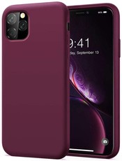 CellTime iPhone 11 Pro Silicone Shock Resistant Cover - Purple -Logo Hole