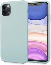 CellTime iPhone 11 Pro Silicone Shock Resistant Cover - Turquoise-Logo Hole