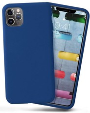 CellTime iPhone 11 Pro Silicone Shock Resistant Cover-Cobalt Blue-Logo Hole