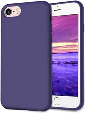 CellTime iPhone 7 / 8 Silicone Shock Resistant Cover - Purple - Logo Hole