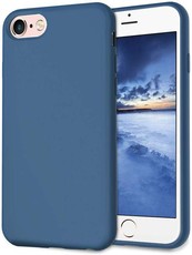 CellTime iPhone 7/8 Silicone Shock Resistant Cover - Cobalt Blue-Logo Hole