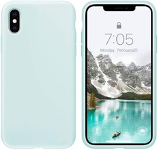 CellTime iPhone X / XS Silicone Shock Resistant Cover -Turquoise-Logo Hole