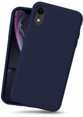 CellTime iPhone XR Silicone Shock Resistant Cover - Blue - Logo Hole