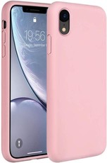 CellTime iPhone XR Silicone Shock Resistant Cover - Pink - Logo Hole