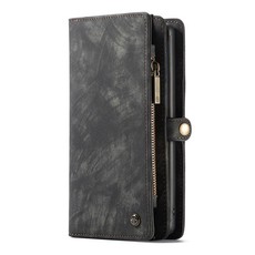 Detachable Magnetic Leather Phone Case & Wallet for Samsung Note 10 - Black