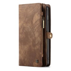 Detachable Magnetic Leather Phone Case & Wallet for Samsung S10 - Brown