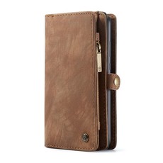 Detachble Magnetic Leather Phone Case & Wallet for Huawei P20 Pro - Brown