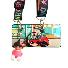 DHAO-Chibi Maruko-chan Cellphone Case With Lanyard - iPhone XS Max