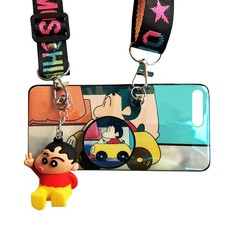 DHAO-Crayon Shin-chan Silicone Cellphone Case With Lanyard - iPhone7Plus