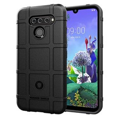 Favorable Impression Rugged Shield Back Case for LG Q60 Black