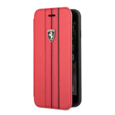 Ferrari - Urban Collection Booktype Case Off Track for iPhone 8 - Red