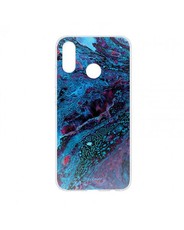 Hey Casey! Protective Case for Huawei P20 LITE 2018 - Cobalt Galaxy Marble