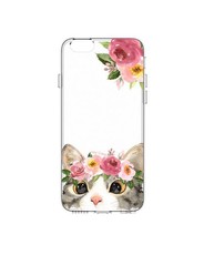 Hey Casey! Protective Case for iPhone 6 - Floral Kitty