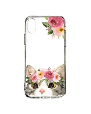 Hey Casey! Protective Case for iPhone XS MAX - Floral Kitty