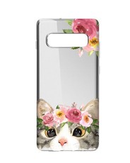 Hey Casey! Protective Case for Samsung S10 - Floral Kitty